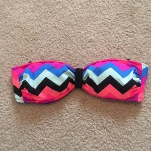 PINK bikini bandeau top